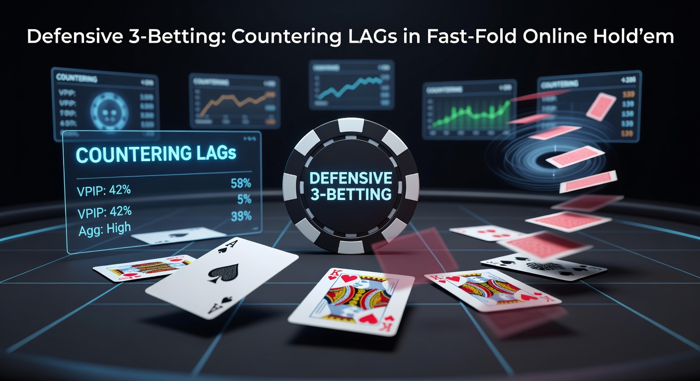 Grafiek met 3-bet ranges in fast-fold poker, tonen defensieve aanpassingen tegen loose-agressieve spelers