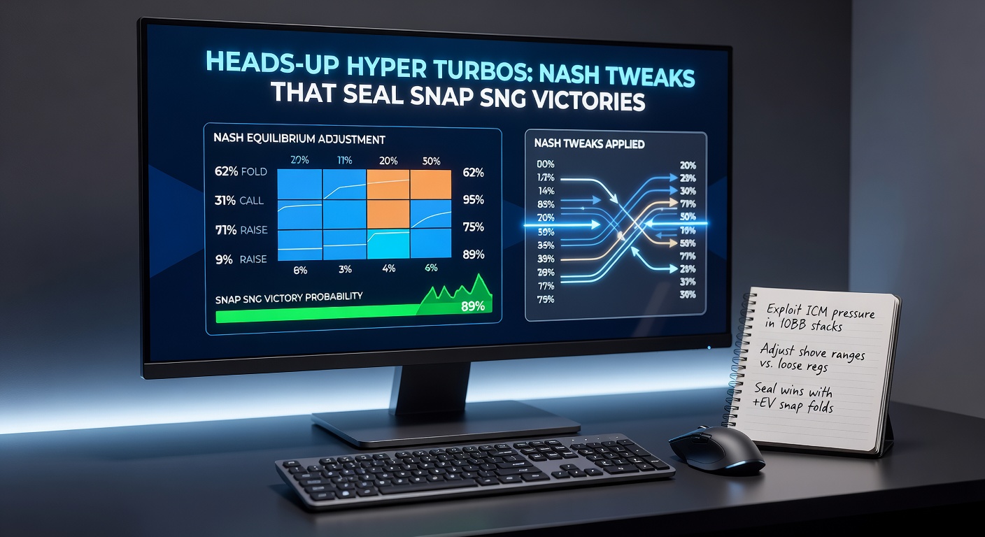 Solver-uitvoer met aangepaste Nash-ranges voor hyper turbo push-fold charts op 10bb effectieve stacks
