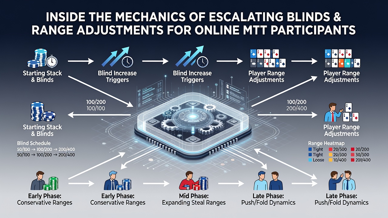 Grafiek met range-aanpassingen over blind niveaus in MTT's
