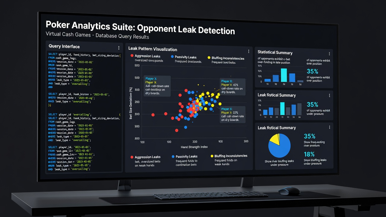 Analyse van tegenstander statistieken met query filters in poker software