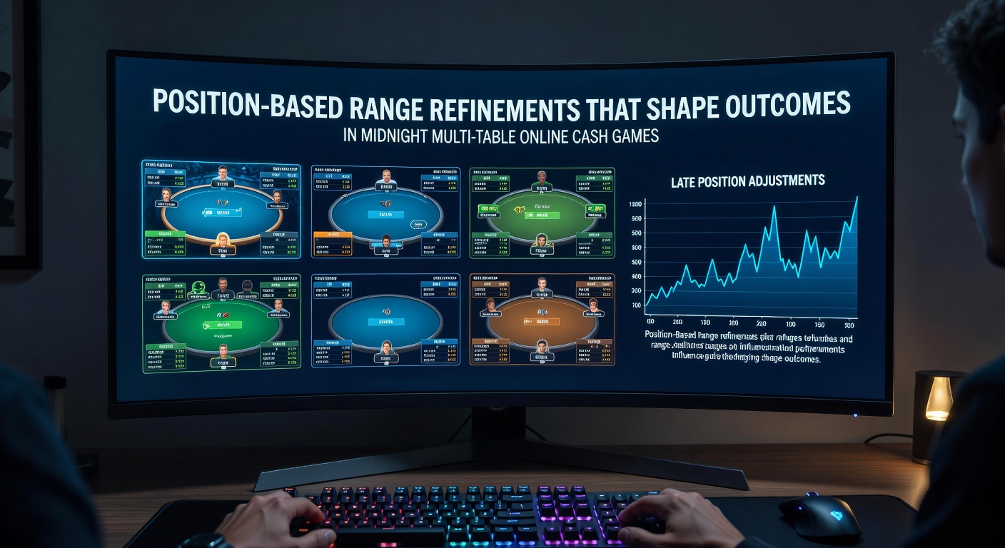 Diagram van range aanpassingen in Hold'em en Omaha cash games