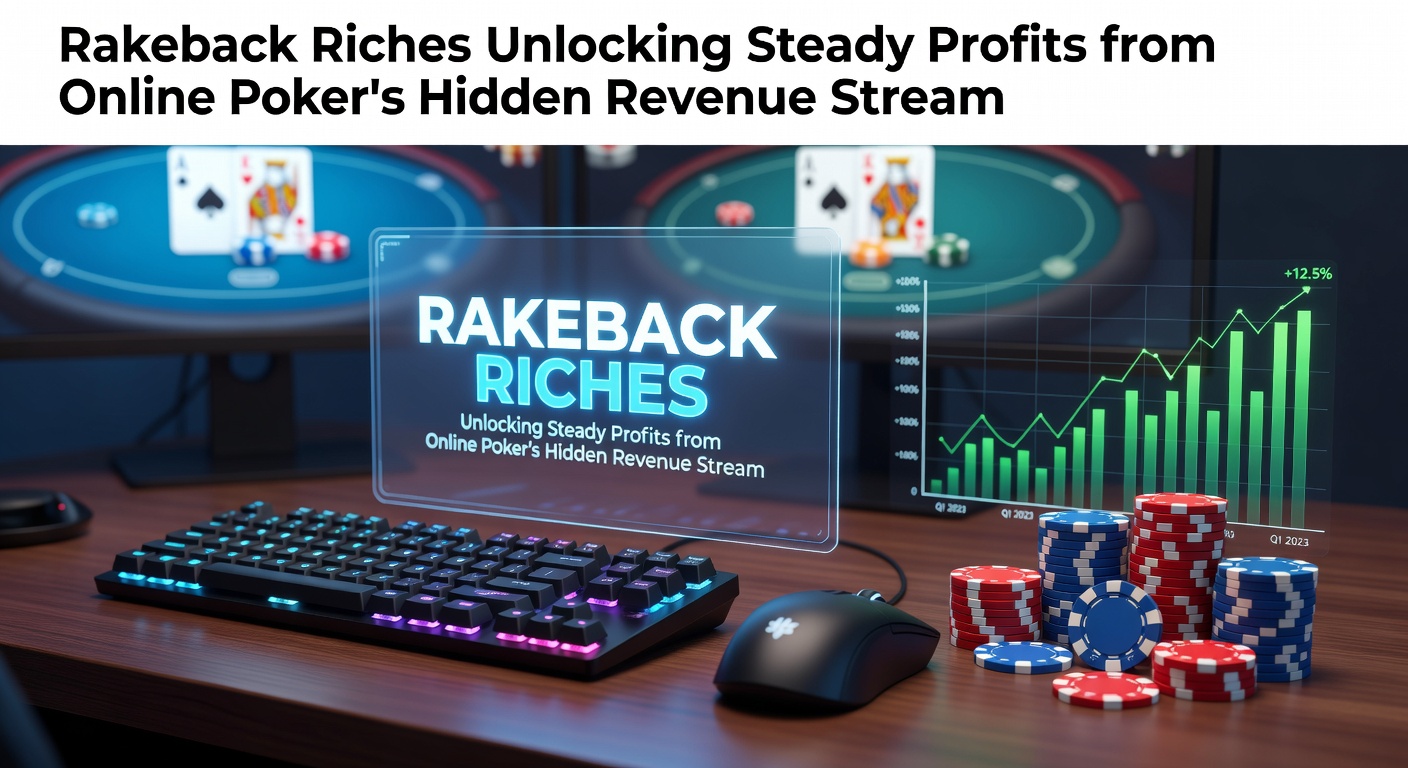 Grafiek met rakeback berekeningen en procenten in een online poker interface, illustrerend stabiele inkomstenstromen voor spelers