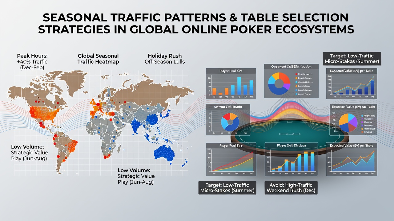 Analyse van tafelkeuze aanpassingen tijdens lage traffic periodes in online poker
